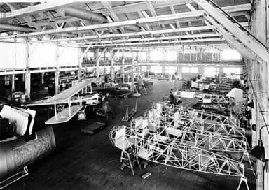 Boeing Airplane Co. Plant Interior, Seattle, Washington (1928)