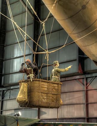 Gondola of Caquot Type R Observation Balloon at the USAF Museum