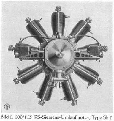 Siemens-Halske Sh.I 100 hp Engine
