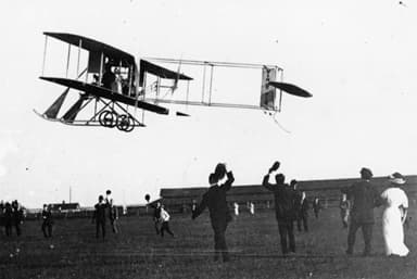 The Vin Fiz Flyer Starts its Cross-Country trip in Brooklyn, N.Y. (Sept 1911)