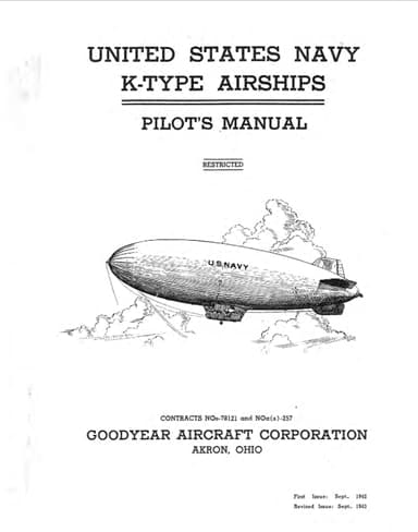 United States Navy Goodyear K-Type Airship Manual