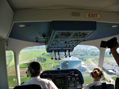 View from the Cockpit of a Zeppelin NT