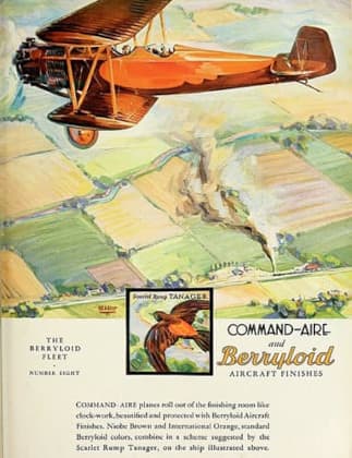Berryloid Pigmented Dope Advertisement Showing Command-Aire 5C3