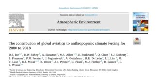 The Contribution of Global Aviation to Anthropogenic Climate Forcing for 2000 to 2018